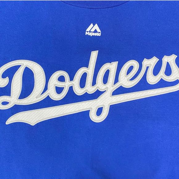 Majestic Triple Peak L.A. Dodgers #66 Yasiel Puig Tee - Picture 3 of 7